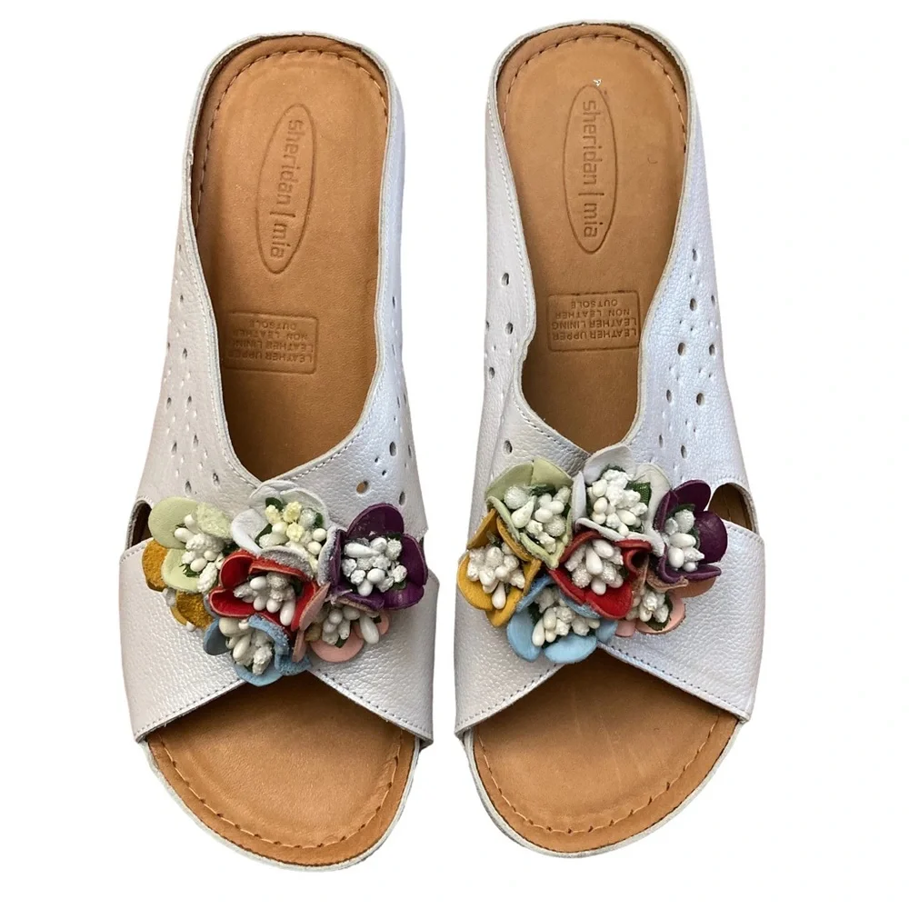 Sheridan Mia Multicolor Floral Sandals - Picture 1 of 11